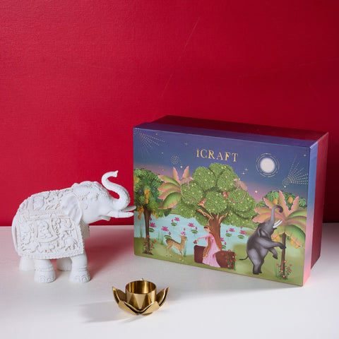Gajraj Hamper - White