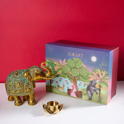 Gajraj Hamper - Golden Green