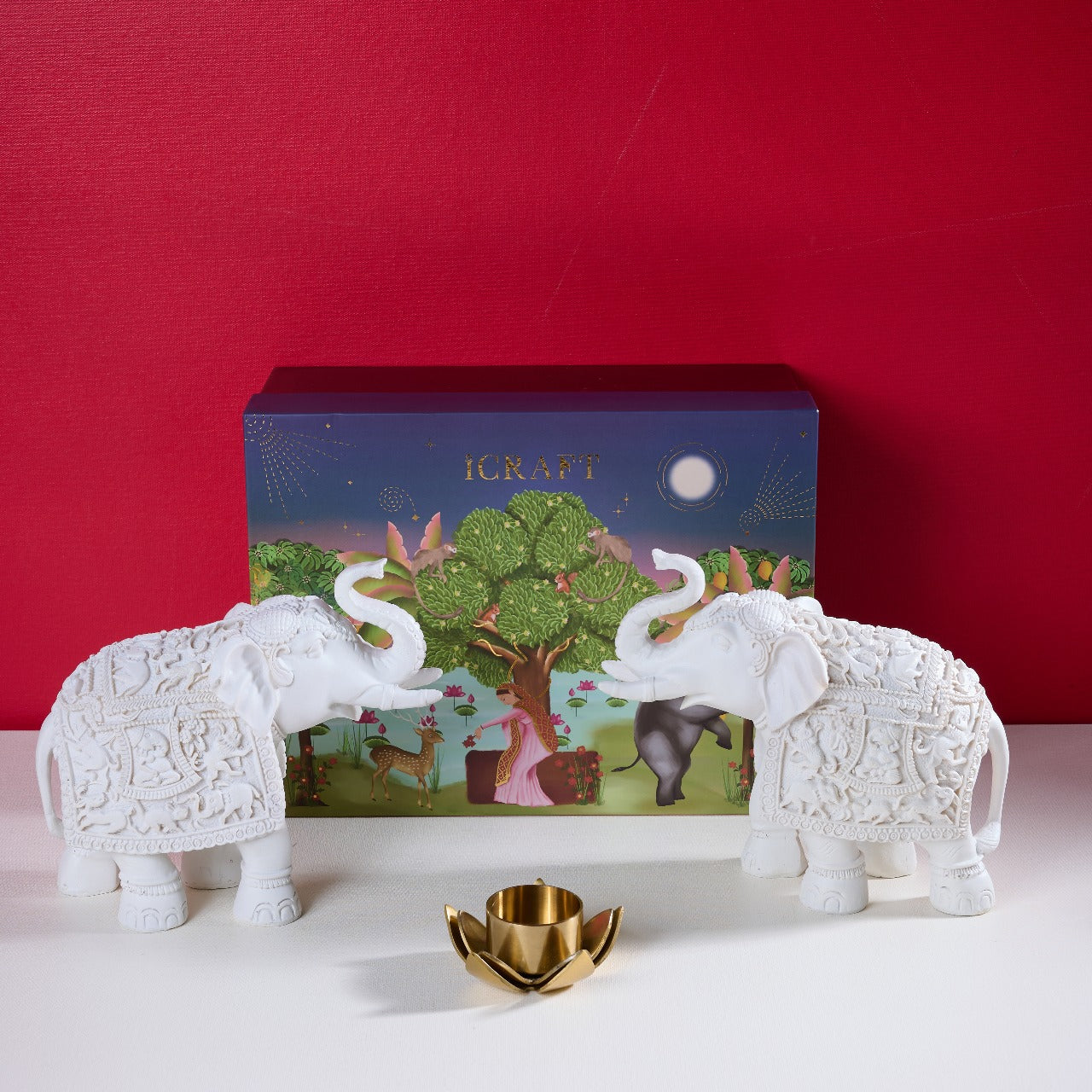 Gajraj Jodi Hamper - White