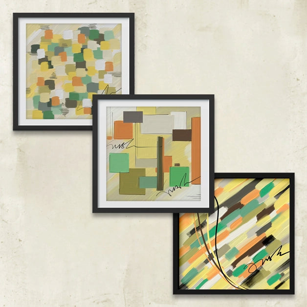 Saar Collection - Recreation Green Digital Wall Art Combo