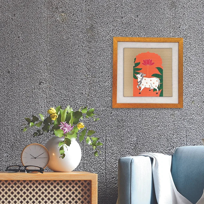 Narangi Pichwai Canvas Wall Art