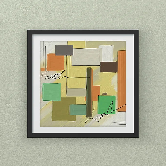 Saar Collection - Recreation Green Digital Wall Art