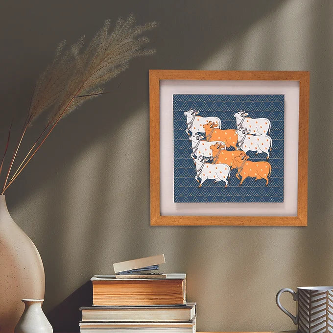 Sangam Pichwai Canvas Wall Art