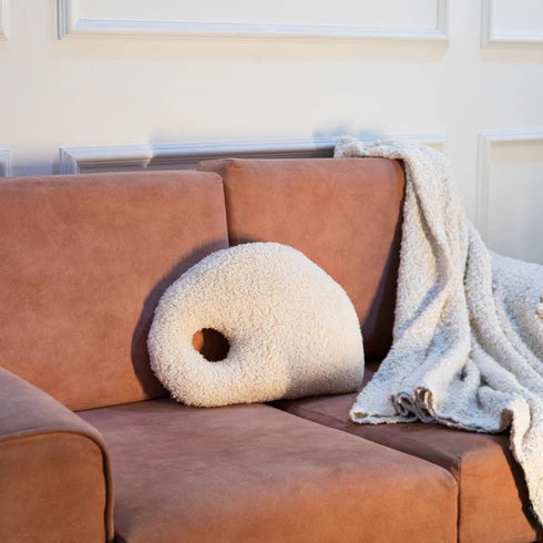 Ellipse Cushion White