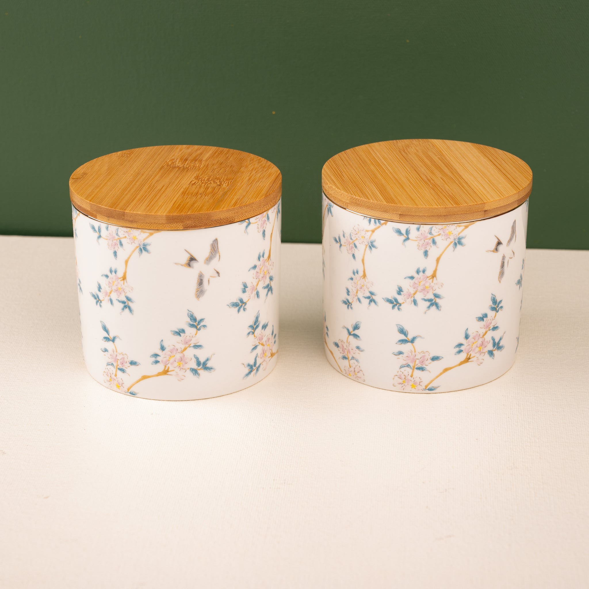 Victorian Green Jar and Nuts Hamper