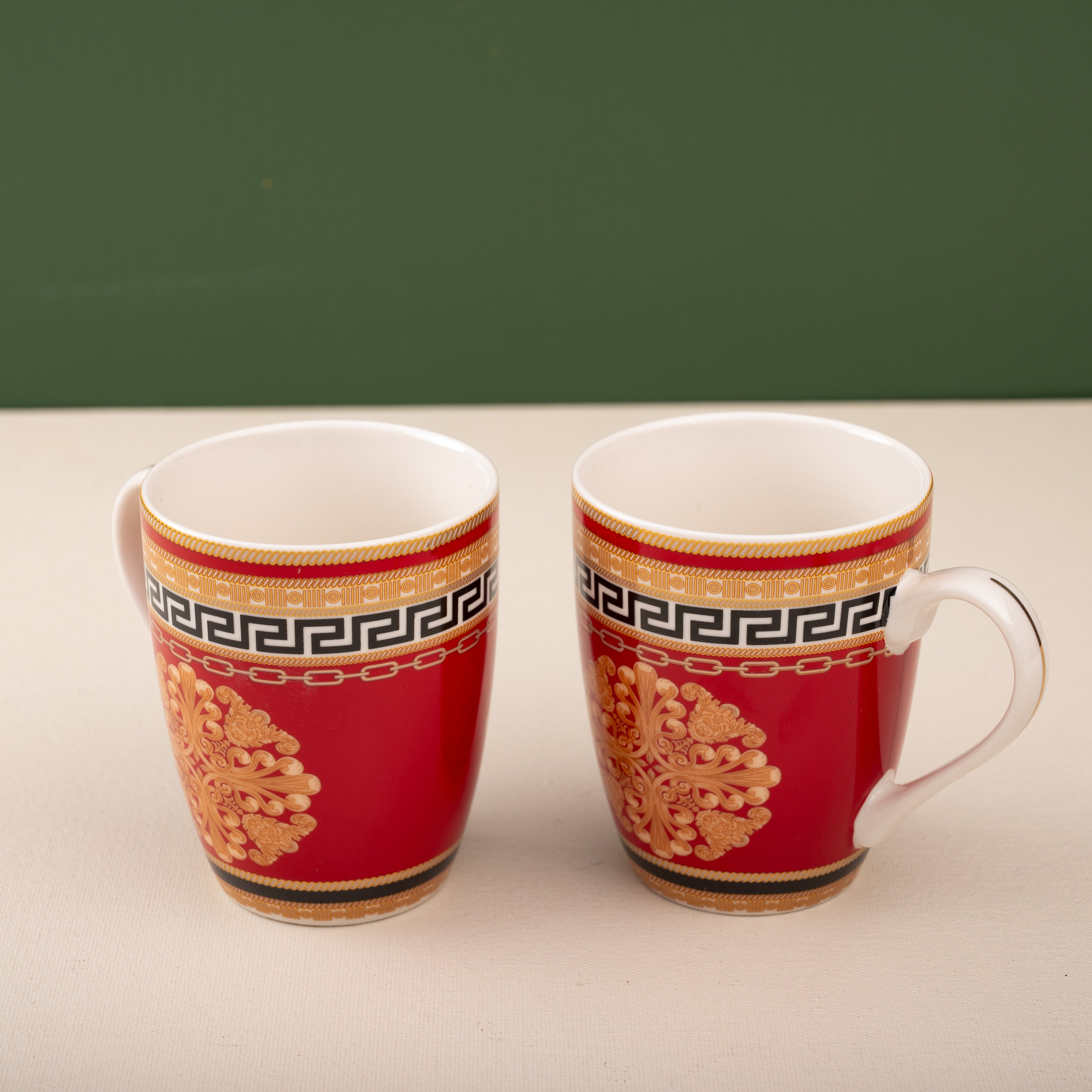Red Mug Set Luxe Series - Black & Red Mugs Set