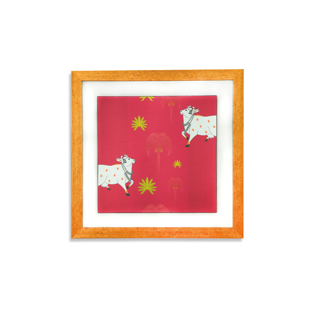Gulabi Pichwai Canvas Wall Art
