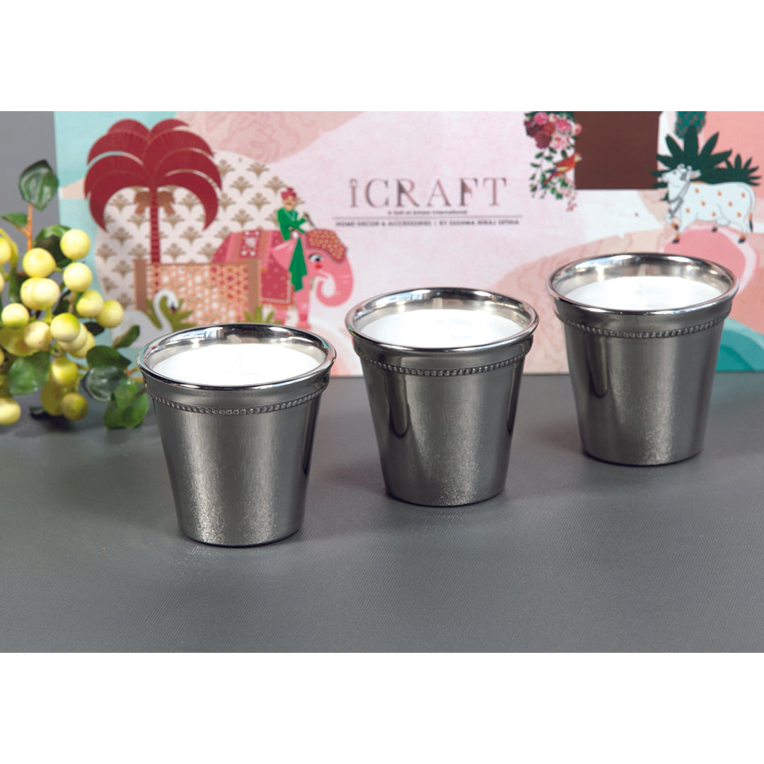 Alu Votives Candle - Set of 3