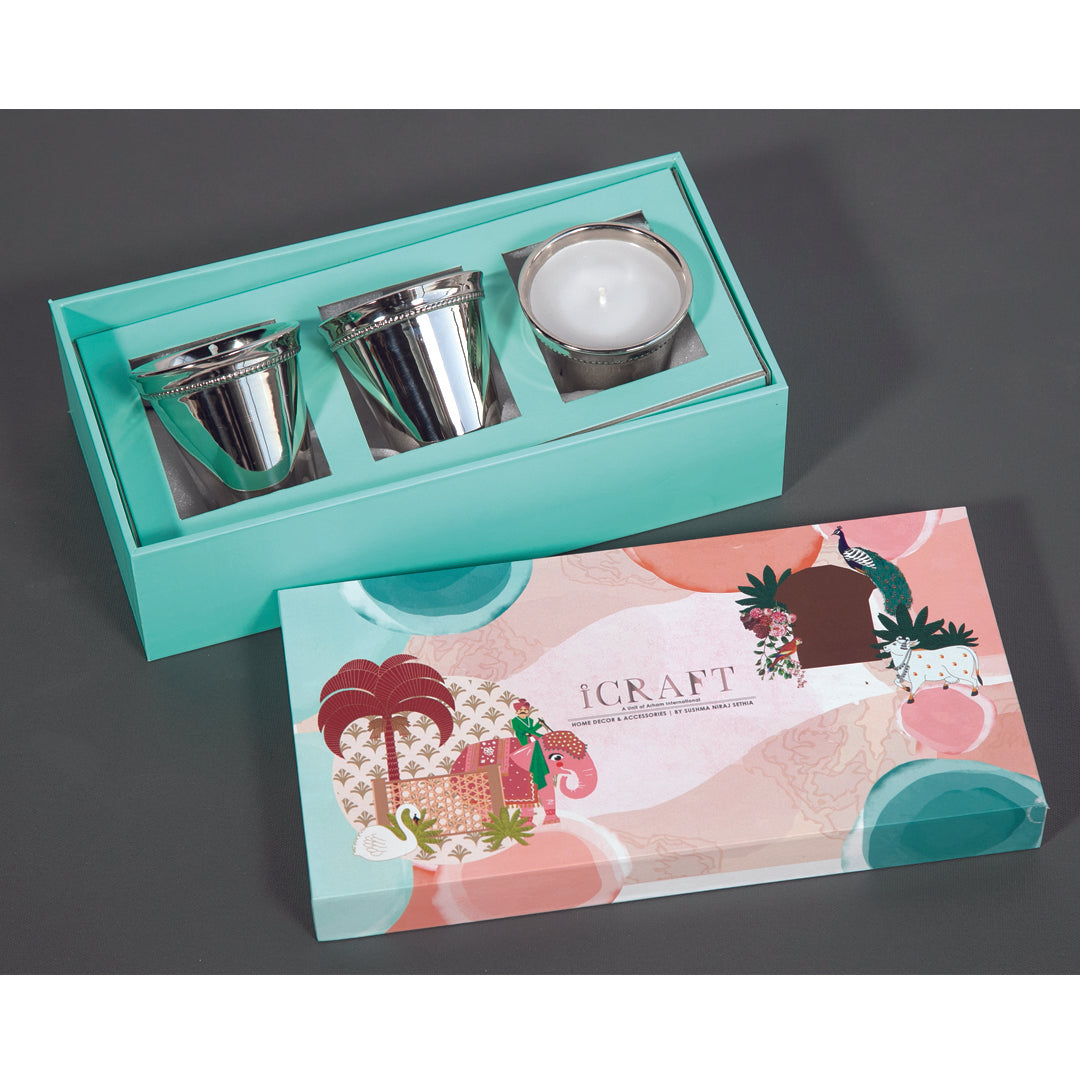 Alu Votives Candle - Set of 3