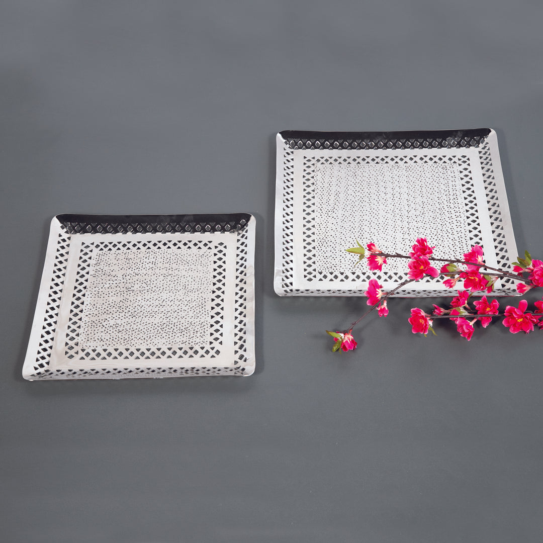 Alu Quad Platter - Silver