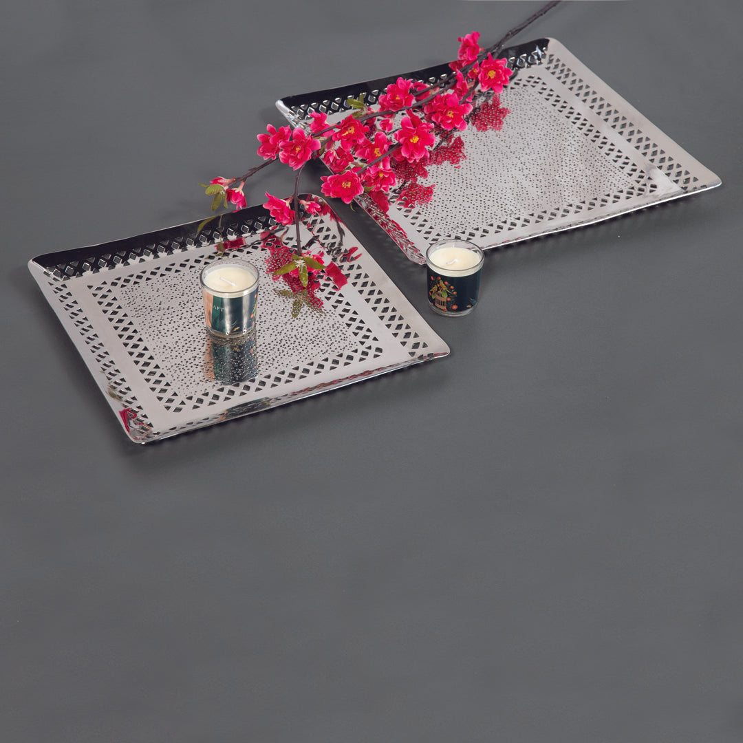 Alu Quad Platter - Silver