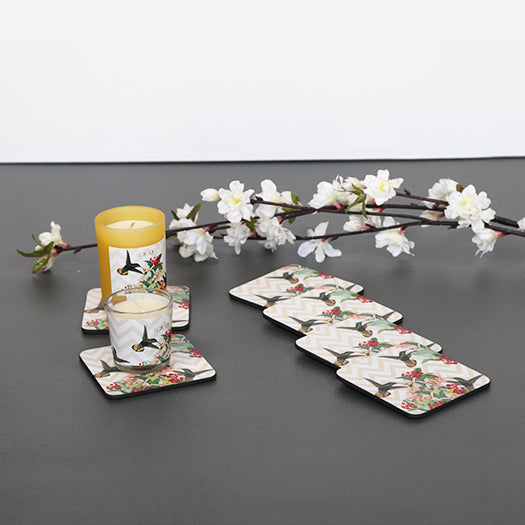 Charming Bird Series Square Coasters