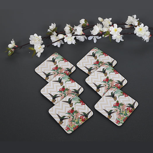 Charming Bird Series Square Coasters