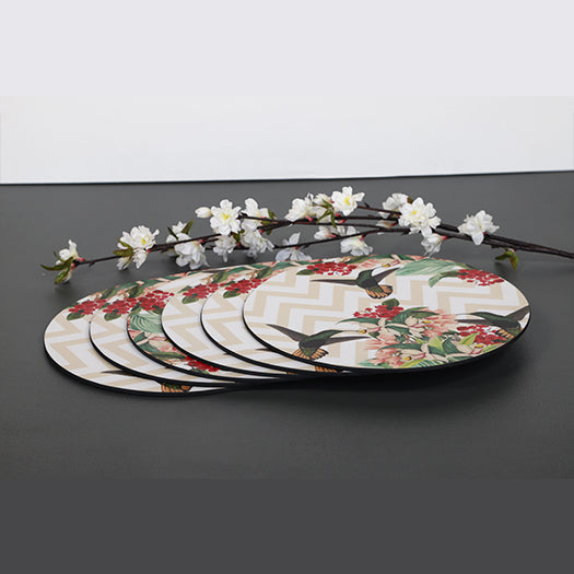 Charming Bird Series Round Placemats