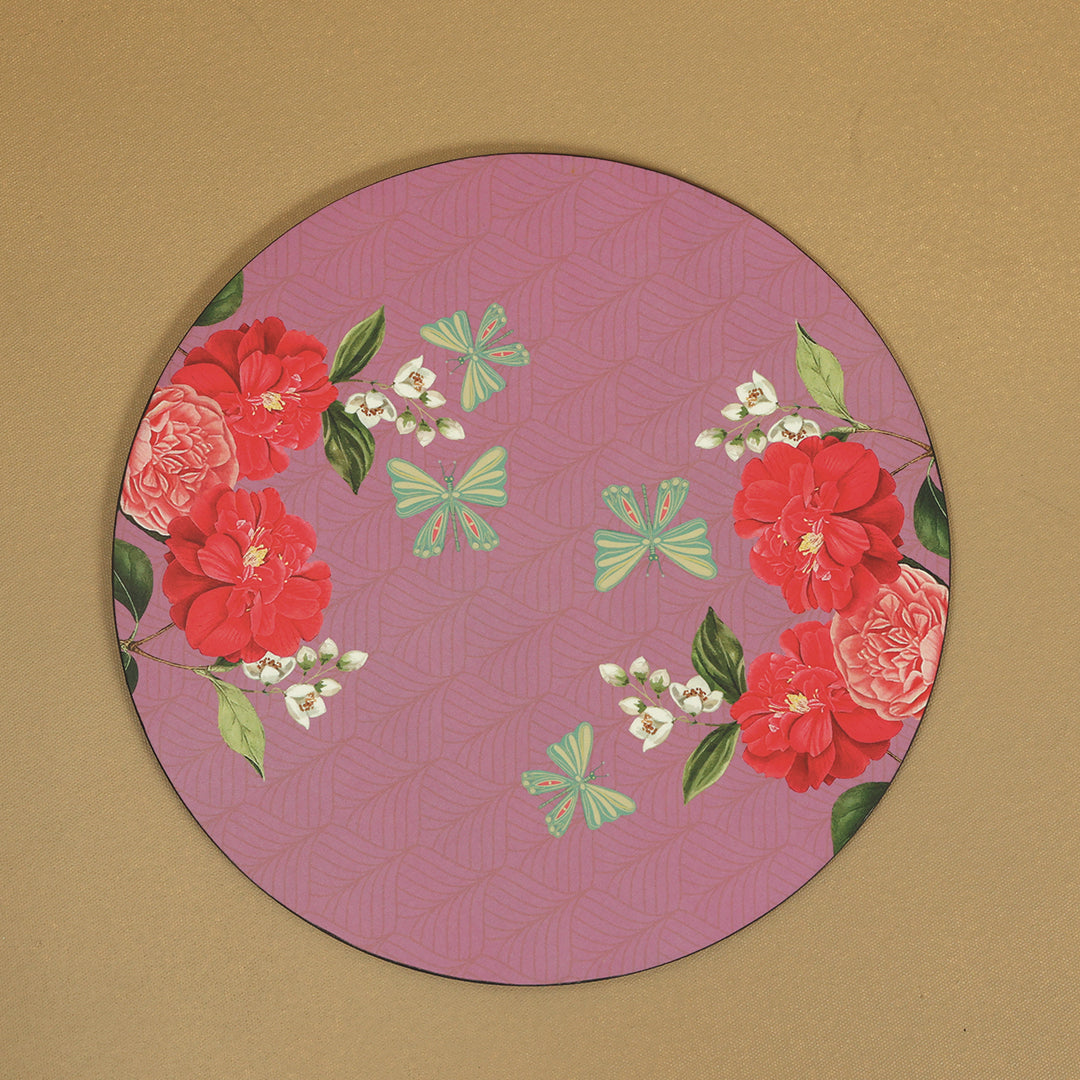Lilac Haze Series Round Placemats - Set of 6
