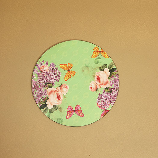Groovy Mint Series Round Placemats - Set of 6
