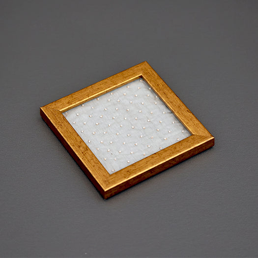 Karigari Pearl Coasters - Grey  - Set of 2