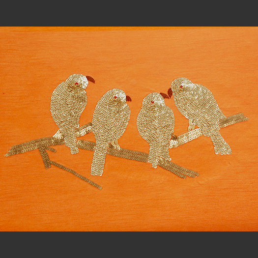 Karigari Panchi Tray - Orange