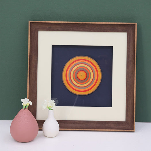 Quilling Scape Wall Art - Yellow