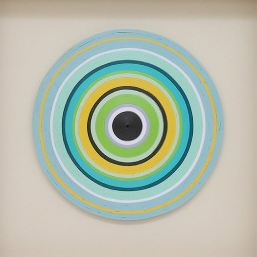 Quilling Scape Wall Art - Sea Green, Blue, and Yellow