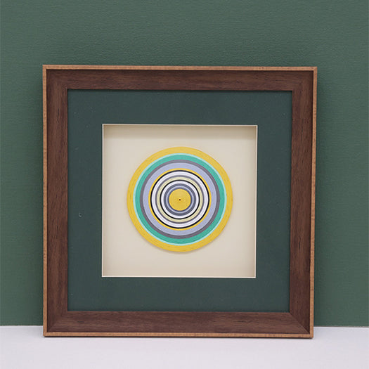 Quilling Scape Wall Art - Yellow, Green, & Purple